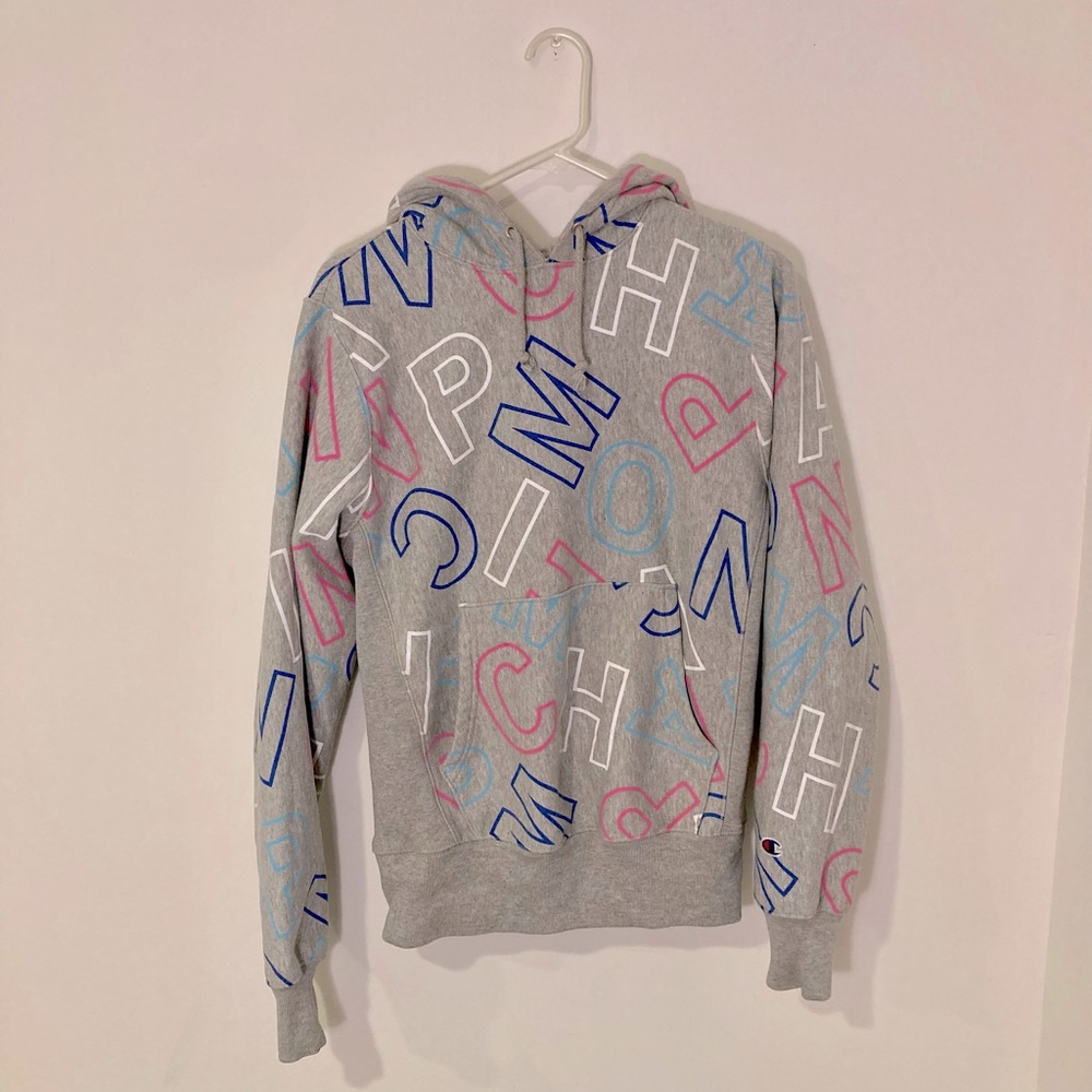 Premium Quality Champion Reverse Weave grey hoodie